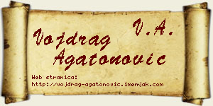 Vojdrag Agatonović vizit kartica